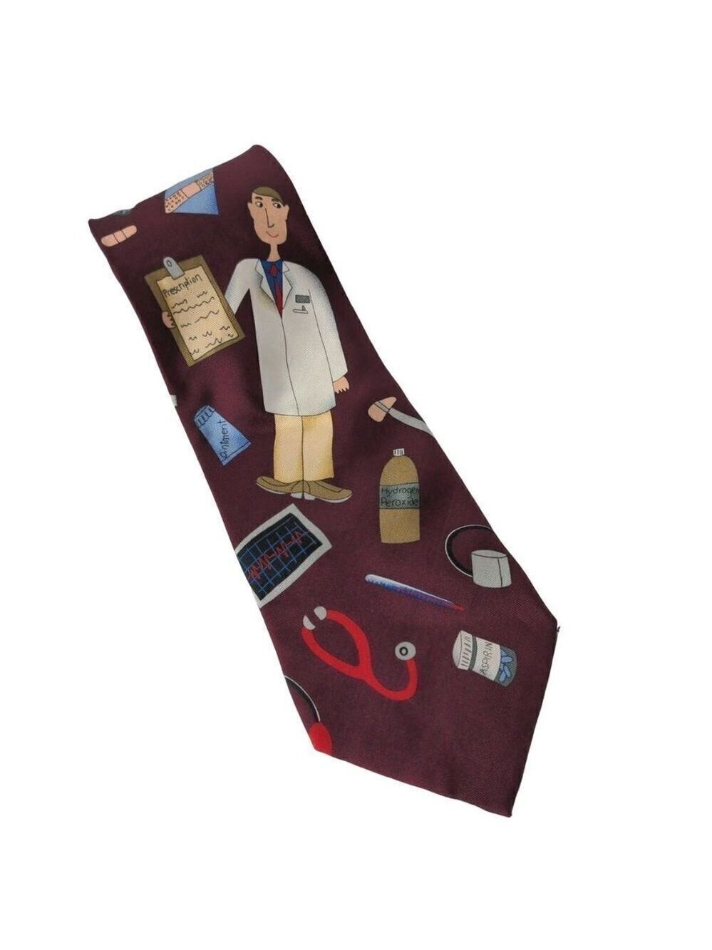 Save The Children Silk Necktie Doctor By Cassandra